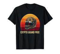 Fast Lane Crypto Racing Speed HODL Blockchain Traccia Bitcoin Maglietta