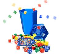 Fast Paced Dice Game, Multiplayer Desk Toy, 1,97 x 1,97 x 3,94 pollici Strategic Interactive Challenge, Compact Travel Friendly Design, Easy Setup Gameplay, Perfect for Parties, Camping, Classroom Fun