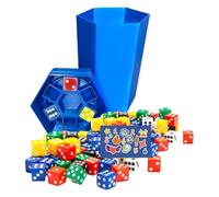 Fast Paced Dice Game, Multiple Player Desk Toy, Strategic Interactive Play, Compact Game Design, Fun Party Activity for Beach, Team Building, Dorm, Travel, Classroom, Road Trip, 1.97x1.97x3.94 inches