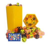Fast Paced Dice Game, Multiple Player Desk Toy, Strategic Interactive Play, Compact Game Design, Fun Party Activity for Beach, Team Building, Dorm, Travel, Classroom, Road Trip, 1.97x1.97x3.94 inches