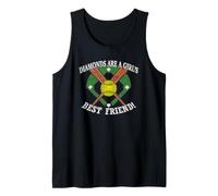 Fast-pitch Softball Diamonds Ragazza Migliore Amica Ragazze Canotta