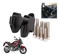Fast Pro Manubrio Moto Riser Morsetto Supporto Manubrio Riser per NC700S NC700X CB500X NC750X Nero
