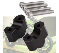 Fast Pro Manubrio Moto Riser Morsetto Supporto Manubrio Riser per Z750 Z 750 2004-2011 Z1000 Z 1000 2007-2009 Nero