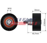 FAST Rullo Guida Cinghia Poly V Per Citroën Berlingo 1.6 HDi 90