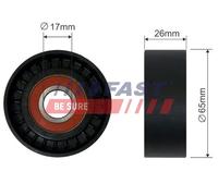 FAST Rullo Tensionatore Cinghia A V Per Opel Corsa D S07 1.3 CDTi F08 F68 A H00
