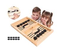 HOWADE Gioco da Imbracatura Veloce, Catapult Chess Bumper 2 in 1 Tavolo da Fionda Vincitore di Hockey su Ghiaccio Gioco da Tavolo Gioco da Gioco per Genitori-Figli