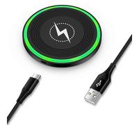 Fast Wireless Charger Samsung - Stazione di ricarica induttiva per Samsung Galaxy S25 Ultra/S24 FE/S23/S22/S21/Z Flip 6, 15 W, ricarica rapida wireless per Google Pixel 9/9 Pro/8/8 Pro/7