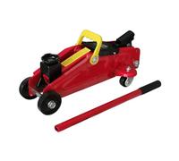 FAST WORLD SHOPPING Cric idraulico a carrello 2,0T (2000 kg), crick sollevatore compatto con maniglia, martinetto ideale per auto, cambio gomme, officina e garage