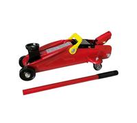 FAST WORLD SHOPPING Cric idraulico martinetto sollevatore auto 2,5T (2500 kg), crick a carrello professionale con maniglia, alza ruota, ideale per cambio gomme, officina e garage