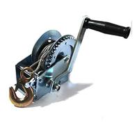 FAST WORLD SHOPPING ® Paranco Manuale Verricello 540Kg 1200Lb Montacarichi Gancio Argano Fune Acciaio Cavo Traino Corda Tirante