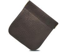 FAST WORLD SHOPPING Portamonete in Vera Pelle Made in Italy, Borsellino Tascabile con Chiusura a Molla Snap, Porta Monete e Banconote, Portafoglio Unisex Uomo Donna Elegante (Marrone)