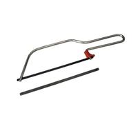 FAST WORLD SHOPPING Seghetto Manuale A Forma Di Arco, Segaccio Da Taglio Multiuso, Archetto Con 2 Lame Intercambiabile Da 155mm, per Materiali Ferrosi, Legno, Plastica e Cartongesso