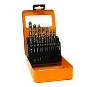 FAST WORLD SHOPPING ® Set 19 Punte Per Trapano Hss Elicoidali Misura Da 1 Mm A 10 Mm Punta Per Forare Legno E Metalli Con Cofanetto