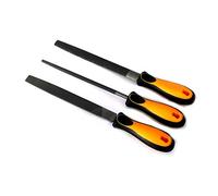 FAST WORLD SHOPPING ® Set 3 Lime Per Metalli Kit Raspe Materiali Ferrosi Tonda Piatta Semitonda 200Mm. Ferro