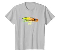 Fast X Lean Mean Lights all Green Lamborghini Gradient Maglietta, Bambini, Argento, 8 Anni