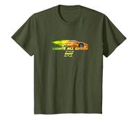 Fast X Lean Mean Lights all Green Lamborghini Gradient Maglietta, Bambini, Oliva, 2 Anni