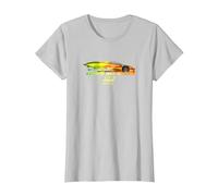 Fast X Lean Mean Lights all Green Lamborghini Gradient Maglietta, Donna, Argento, XS