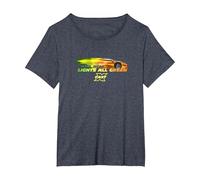 Fast X Lean Mean Lights all Green Lamborghini Gradient Maglietta, Donna Plus-Size, Pervinca, 6X