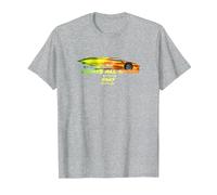 Fast X Lean Mean Lights all Green Lamborghini Gradient Maglietta, Uomo, Grigio Melange, L