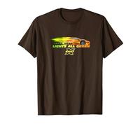 Fast X Lean Mean Lights all Green Lamborghini Gradient Maglietta, Uomo, Marrone, XL