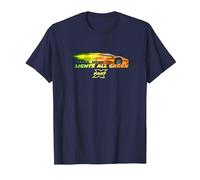 Fast X Lean Mean Lights all Green Lamborghini Gradient Maglietta, Uomo, Navy, 3XL