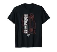 Fast X Worldwide Cities Fast & Furious Red Car Tactical Map Maglietta