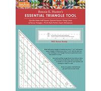 Fast2cut Bonnie K. Hunter's Essential Triangle Tool: Quickly Make Half-Square, Quarter-Square, Flying Geese & Bonus Triangles • Plus Mark Perfect Seam Allowances • Free Bonus Buddy Ruler