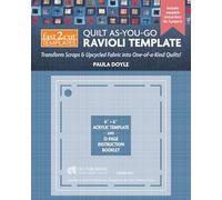 fast2cut Quilt As-You-Go Ravioli Template: Transform Scraps & Upcycled Fabric into One-of-A-Kind Quilts!