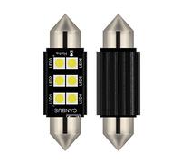 Fastcar 2pcs lampada a siluro FESTOON C5W 39MM LED bianco puro Canbus SMD Luce targa DC 12V