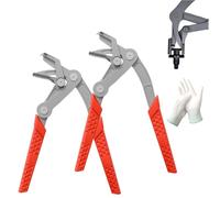 Fastener Clip Removal Pliers, Professional Auto Fastener Clip Removal Tool, Car Clip Pliers for Automotive Door & Dashboard Panels, Trim Clips, Plastic Rivets, Interior & Exterior Body Repair (2 PCS)