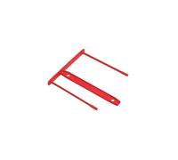 Fastener con clip di chiusura passo 80 mm Fellowes rosso conf. 100 pezzi 008960