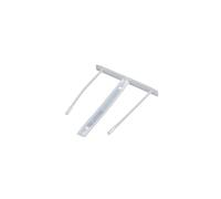 Fastener fermafogli - plastica - passo 80 mm - capacità 6 cm - bianco - Fellowes