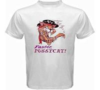 Faster Pussycat Metal Rock Band Cat Logo Men's T-Shirt White 3XL