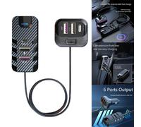 Fastest 6 Porta USB Caricabatterie Auto Con 15m Cavo Prolunga for Retro