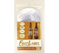 FastFerment FastLabel Fermentation Accessories - Etichette standard per bottiglie di birra da 12 oz - Non strofinare mai più una bottiglia portata (bottiglia da birra 333 ml, 70 conteggi)