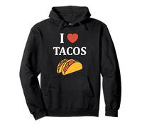 Fastfood taco Minimalist Food semplice i love Tacos Felpa con Cappuccio