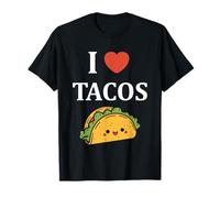 Fastfood taco Minimalist Food semplice i love Tacos Maglietta