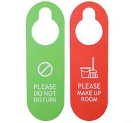 Fastigeaty Cartello da appendere alla porta con scritta in lingua inglese "Do Not Disturb", in PVC, con etichetta "Cleaning in Progress", per bar, club e notifiche da appendere alla parete
