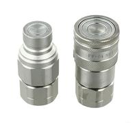 Fastigeaty per giunti idraulici BSP Connettori a sgancio rapido Nessuna fuoriuscita Set di giunti fluidi ad alta pressione in acciaio zincato conforme ISO 16028 (NPT 1-2")