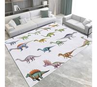 FASTLATE Tappeti Per La Zona Dei Cartoni Animati Dinosauro Poster In Lavatrice Lavabile Area Corta Tappeto 140 X 200 Cm Tappetino Da Pavimento Interno Non Slitta,60 X 90 Cm