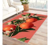 FASTLATE Tappeto a base vegetale dal design astratto con albero di pino in morbida microfibra, per camera da letto, camera degli ospiti, soggiorno sicuro per animali domestici (verde), 90 x 150 cm