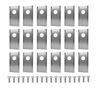 FASTOME Lame compatibili per robot tosaerba Parkside PMRDA - Confezione da 18/36 pezzi in acciaio inox con viti M4 e M5 - adatte per Worx, Gardena, Einhell, Navimow e altro