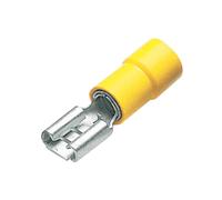 Faston Capicorda Cembre femmina 4mmq 6,3X0,8 100 pezzi Giallo GF-F608