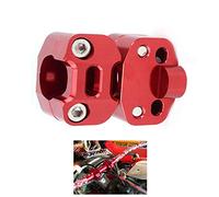 FastPro Coppia Moto 1 1/8 "CNC Manubrio Manubrio Montante Riser Adattatore Morsetto 7/8" scambio 1 1/8 "- Rosso