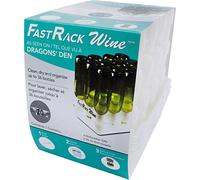FASTFERMENT FastRack-Portabottiglie e Vassoio per Bottiglie di Vino/Bomber Doppio scolapiatti, plastica, Bianco