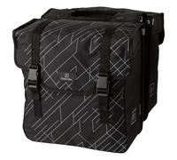 FastRider Dex Borsa Bici per Portapacchi, Borse Bici Posteriore Laterali 36L, Idrorepellente, Riflettente, 100% Poliestere Riciclato - Nero