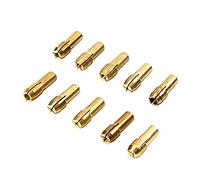 FASTROHY Set di 10 punte per trapano in ottone da 0,5-3,2 mm, per utensili rotanti Dremel, mandrini da 4,8 mm
