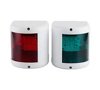 FastUU Luci di Navigazione a LED per Barche, Luce Rossa e Verde di Prua e di Poppa, Luce di Segnalazione Marina Impermeabile per Yacht, Barca da Pesca, Barca Galleggiante 12V-24V