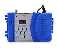 FastUU Modulatore Digitale, Modulatore HD Portatile Hdm68 Modulatore Hdmi Digitale Accessori per Computer, con frequenza RF VHF/UHF, per TV, Spina UE