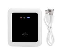 FastUU Router WiFi portatile, mini router WiFi portatile, router wireless con prestazioni potenti per Universal Non-SIM-Card White International 4G / 3G